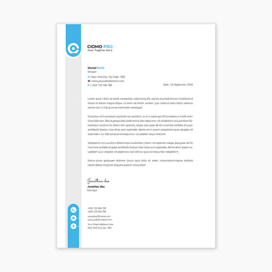 BUY MODERN LINES LETTERHEAD IN QATAR | HOME DELIVERY ON ALL ORDERS ALL OVER QATAR FROM BRANDSCAPE.SHOP