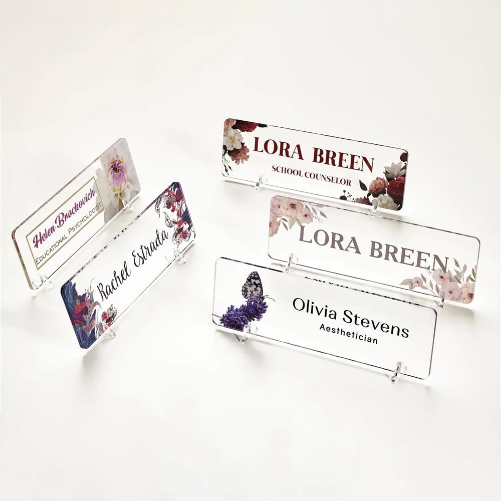 BUY ACRYLIC DESK NAME PLATES IN QATAR | HOME DELIVERY ON ALL ORDERS ALL OVER QATAR FROM BRANDSCAPE.SHOP