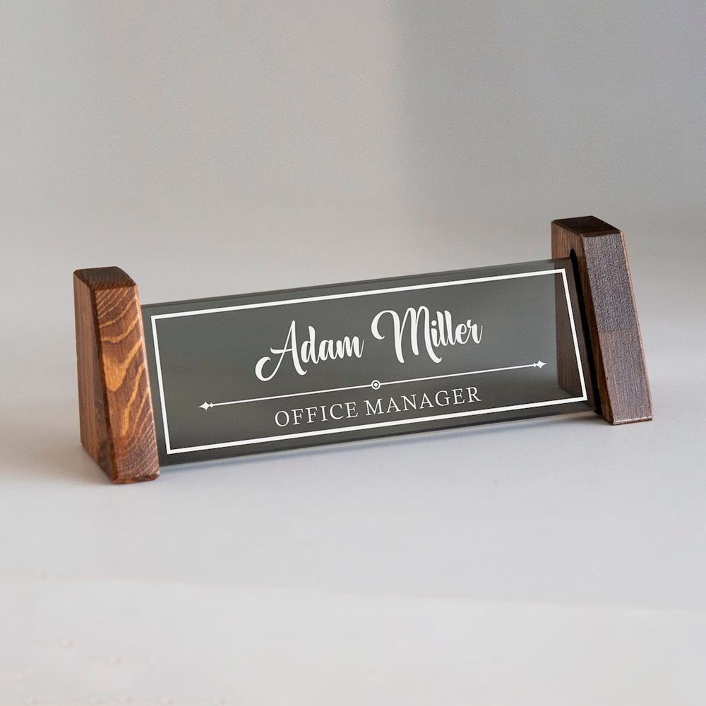 BUY FROSTED ACRYLIC DESK NAME PLATES IN QATAR | HOME DELIVERY ON ALL ORDERS ALL OVER QATAR FROM BRANDSCAPE.SHOP