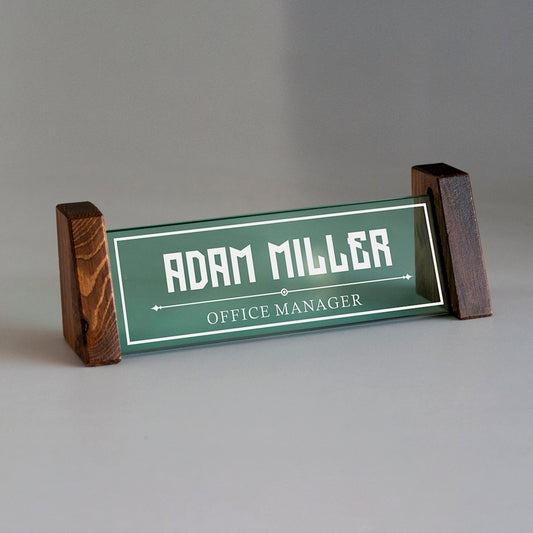 BUY FROSTED ACRYLIC DESK NAME PLATES IN QATAR | HOME DELIVERY ON ALL ORDERS ALL OVER QATAR FROM BRANDSCAPE.SHOP