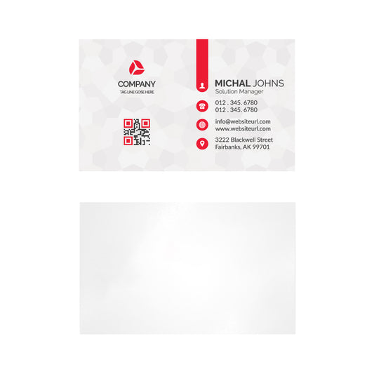 BUY RED & WHITE BUSINESS CARD IN QATAR | HOME DELIVERY ON ALL ORDERS ALL OVER QATAR FROM BRANDSCAPE.SHOP