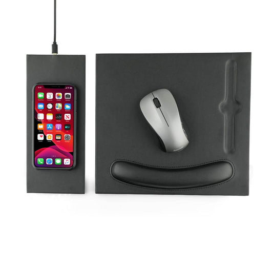 BUY WIRELESS CHARGER MOUSEPAD BLACK COLOR IN QATAR | HOME DELIVERY ON ALL ORDERS ALL OVER QATARΒ FROMΒ BRANDSCAPE.SHOP