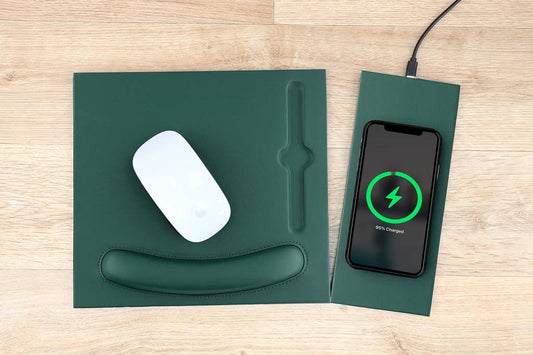 BUY WIRELESS CHARGER MOUSEPAD GREEN COLOR IN QATAR | HOME DELIVERY ON ALL ORDERS ALL OVER QATARΒ FROMΒ BRANDSCAPE.SHOP