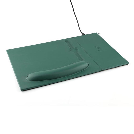 BUY WIRELESS CHARGER MOUSEPAD GREEN COLOR  IN QATAR | HOME DELIVERY ON ALL ORDERS ALL OVER QATAR FROM BRANDSCAPE.SHOP