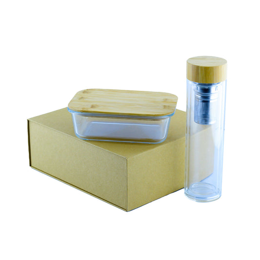 BUY ECO- FRIENDLY LUNCH BOX WITH GLASS BOTTLE IN QATAR | HOME DELIVERY ON ALL ORDERS ALL OVER QATAR FROM BRANDSCAPE.SHOP
