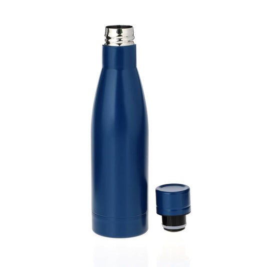 BUY COPPER VACUUM INSULATED WATER BOTTLE NAVY BLUE IN QATAR | HOME DELIVERY ON ALL ORDERS ALL OVER QATAR FROM BRANDSCAPE.SHOP