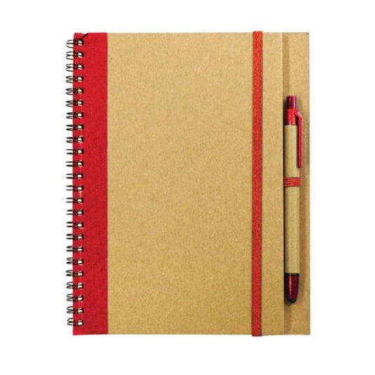 BUY RECYCLED CRAFT PAPER NOTEBOOK WITH PEN IN QATAR | HOME DELIVERY ON ALL ORDERS ALL OVER QATAR FROM BRANDSCAPE.SHOP