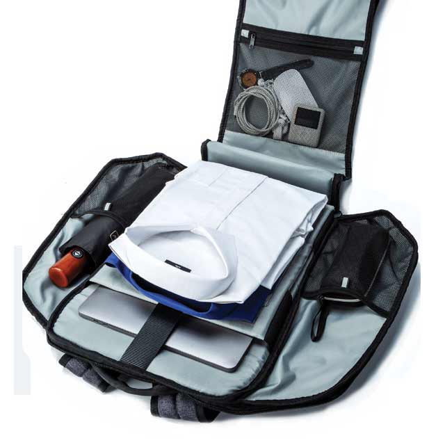 BUY FULL OPEN LAPTOP BACKPACK GREY COLOR IN QATAR | HOME DELIVERY ON ALL ORDERS ALL OVER QATAR FROM BRANDSCAPE.SHOP