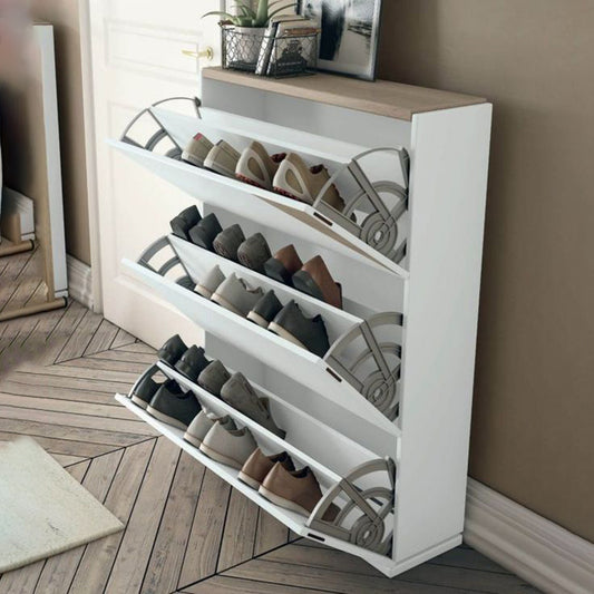 BUY FOLDABLE SHOE RACK WHITE COLOR  IN QATAR | HOME DELIVERY ON ALL ORDERS ALL OVER QATAR FROM BRANDSCAPE.SHOP