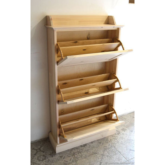BUY FOLDABLE TEAK FINISH SHOE RACK IN QATAR | HOME DELIVERY ON ALL ORDERS ALL OVER QATAR FROM BRANDSCAPE.SHOP