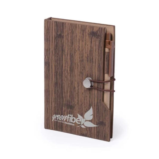 BUY WOODEN DESIGN NOTEBOOK WITH STICKY NOTE AND PEN IN QATAR | HOME DELIVERY ON ALL ORDERS ALL OVER QATAR FROM BRANDSCAPE.SHOP