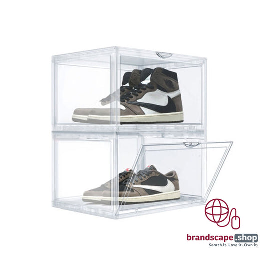 BUY CUSTOM ACRYLIC SHOE BOX IN QATAR | HOME DELIVERY ON ALL ORDERS ALL OVER QATARÂ FROMÂ BRANDSCAPE.SHOP