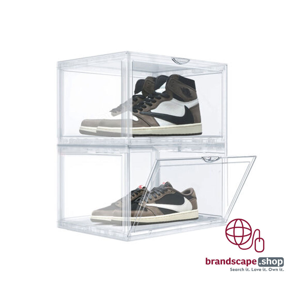 BUY CUSTOM ACRYLIC SHOE BOX IN QATAR | HOME DELIVERY ON ALL ORDERS ALL OVER QATAR FROM BRANDSCAPE.SHOP