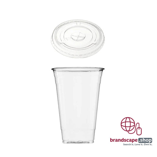 BUY PLASTIC CUP WITH FLAT LID IN QATAR | HOME DELIVERY ON ALL ORDERS ALL OVER QATAR FROM BRANDSCAPE.SHOP