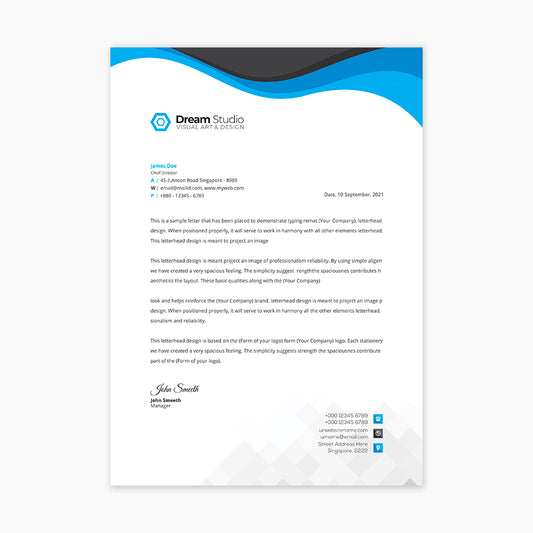 BUY CORPORATE REFLECTIONS LETTERHEAD IN QATAR | HOME DELIVERY ON ALL ORDERS ALL OVER QATAR FROM BRANDSCAPE.SHOP