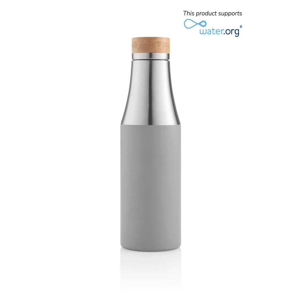 BUY INSULATED WATER BOTTLE GREY COLOR  IN QATAR | HOME DELIVERY ON ALL ORDERS ALL OVER QATAR FROM BRANDSCAPE.SHOP