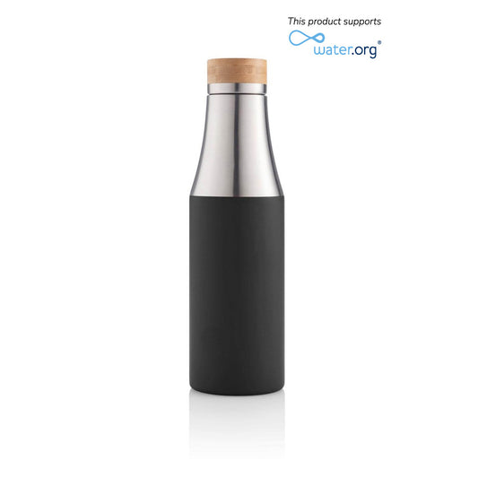 BUY INSULATED WATER BOTTLE BLACK COLOR  IN QATAR | HOME DELIVERY ON ALL ORDERS ALL OVER QATAR FROM BRANDSCAPE.SHOP