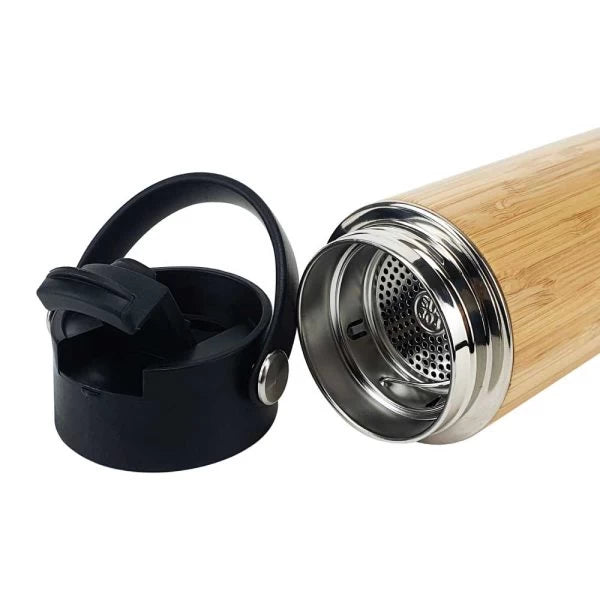 BUY TEA INFUSER BAMBOO FLASK IN QATAR | HOME DELIVERY ON ALL ORDERS ALL OVER QATAR FROM BRANDSCAPE.SHOP