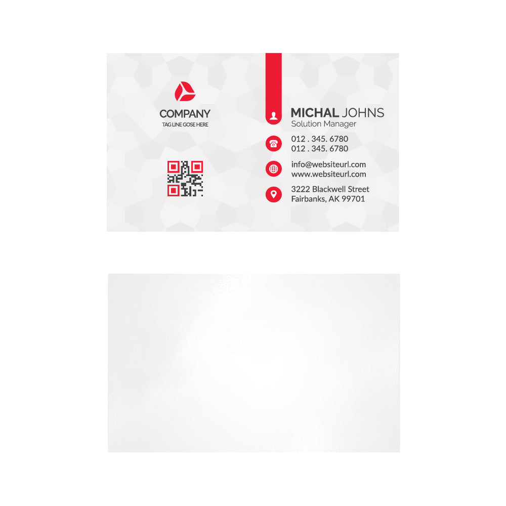 BUY RED & WHITE BUSINESS CARD IN QATAR | HOME DELIVERY ON ALL ORDERS ALL OVER QATAR FROM BRANDSCAPE.SHOP