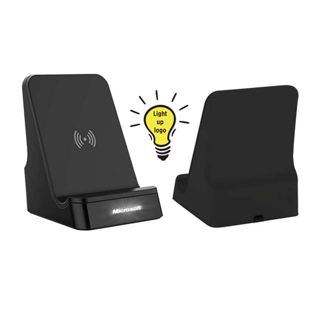 BUY WIRELESS MOBILE  CHARGER WITH LIGHT UP LOGO IN QATAR | HOME DELIVERY ON ALL ORDERS ALL OVER QATAR FROM BRANDSCAPE.SHOP