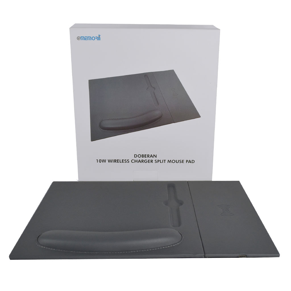 BUY WIRELESS CHARGER MOUSEPAD DARK GREY COLOR  IN QATAR | HOME DELIVERY ON ALL ORDERS ALL OVER QATAR FROM BRANDSCAPE.SHOP