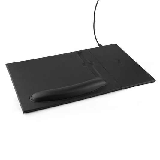 BUY WIRELESS CHARGER MOUSEPAD BLACK COLOR  IN QATAR | HOME DELIVERY ON ALL ORDERS ALL OVER QATAR FROM BRANDSCAPE.SHOP