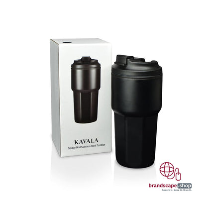 BUY KAVALA GIFTOLOGY STEEL PLASTIC  DOUBLE WALL TRAVEL MUG 500ML IN QATAR | HOME DELIVERY ON ALL ORDERS ALL OVER QATAR FROM BRANDSCAPE.SHOP