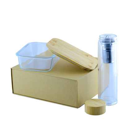 BUY ECO- FRIENDLY LUNCH BOX WITH GLASS BOTTLE IN QATAR | HOME DELIVERY ON ALL ORDERS ALL OVER QATAR FROM BRANDSCAPE.SHOP
