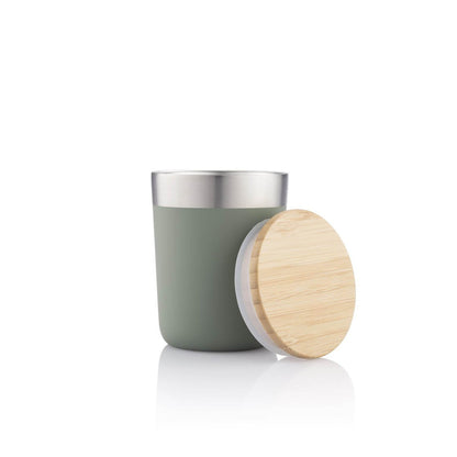 BUY GREEN MUG WITH BAMBOO LID IN QATAR | HOME DELIVERY ON ALL ORDERS ALL OVER QATAR FROM BRANDSCAPE.SHOP