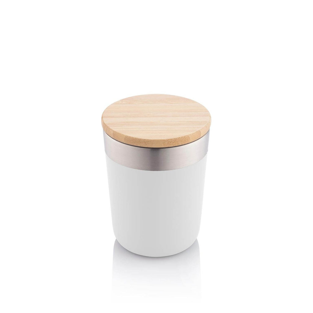 BUY WHITE MUG WITH BAMBOO LID IN QATAR | HOME DELIVERY ON ALL ORDERS ALL OVER QATAR FROM BRANDSCAPE.SHOP