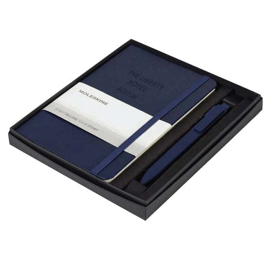 BUY NOTEBOOK AND PEN SET NAVY BLUE  IN QATAR | HOME DELIVERY ON ALL ORDERS ALL OVER QATAR FROM BRANDSCAPE.SHOP