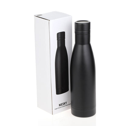 BUY COPPER VACUUM INSULATED WATER BOTTLE BLACK COLOR  IN QATAR | HOME DELIVERY ON ALL ORDERS ALL OVER QATAR FROM BRANDSCAPE.SHOP