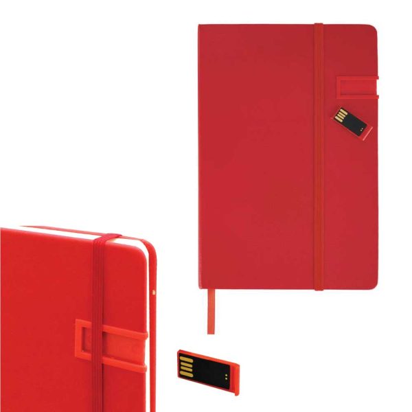 BUY PU LEATHER NOTEBOOK WITH USB FLASH DRIVE IN QATAR | HOME DELIVERY ON ALL ORDERS ALL OVER QATAR FROM BRANDSCAPE.SHOP