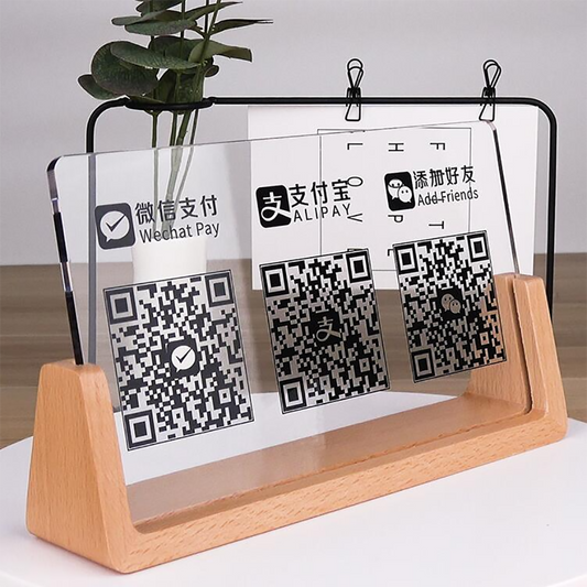 BUY WOOD BASE TRIO-QR CODE CARD IN QATAR | HOME DELIVERY ON ALL ORDERS ALL OVER QATAR FROM BRANDSCAPE.SHOP