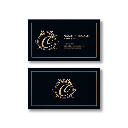 BUY BLACK & GOLD FOIL PREMIUM BUSINESS CARD IN QATAR | HOME DELIVERY ON ALL ORDERS ALL OVER QATAR FROM BRANDSCAPE.SHOP