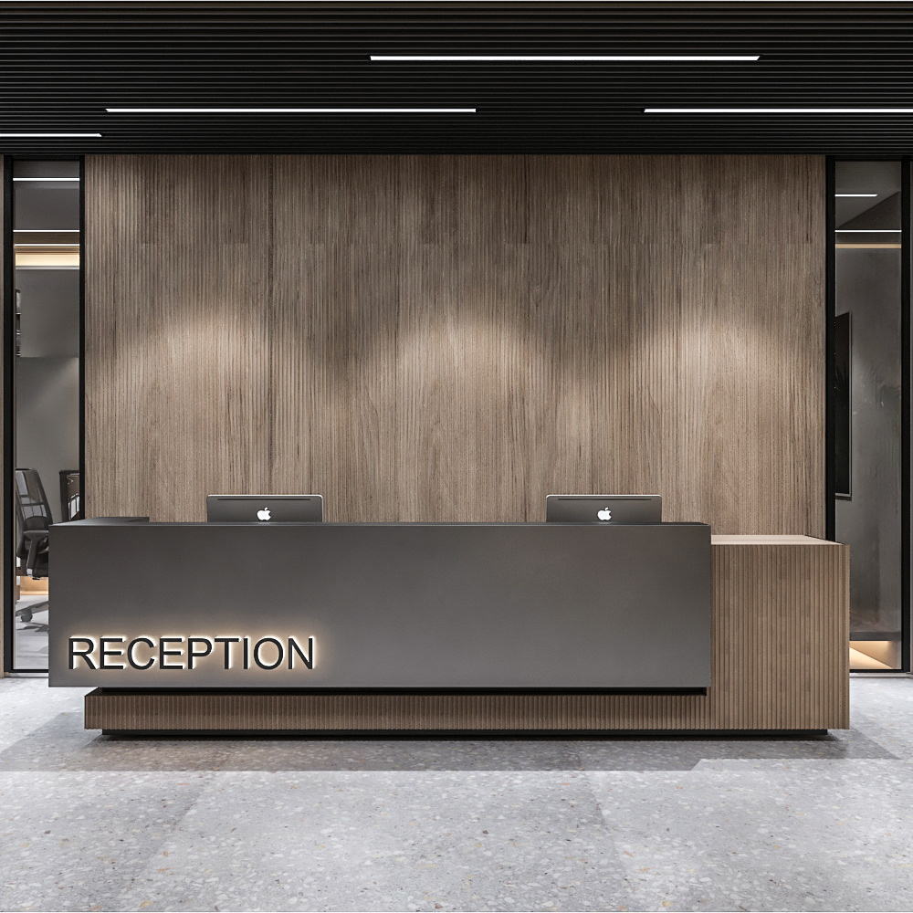 BRANDSCAPE SHOP Buy Best Quality TWO LEVEL RECEPTION DESK Doha Qatar   ReceptionDesk 2 