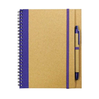 BUY RECYCLED CRAFT PAPER NOTEBOOK WITH PEN IN QATAR | HOME DELIVERY ON ALL ORDERS ALL OVER QATAR FROM BRANDSCAPE.SHOP