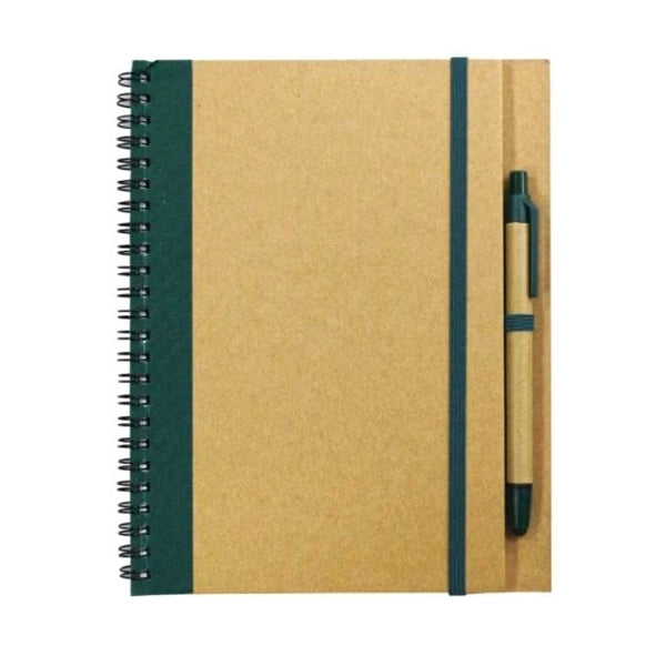 BUY RECYCLED CRAFT PAPER NOTEBOOK WITH PEN IN QATAR | HOME DELIVERY ON ALL ORDERS ALL OVER QATAR FROM BRANDSCAPE.SHOP