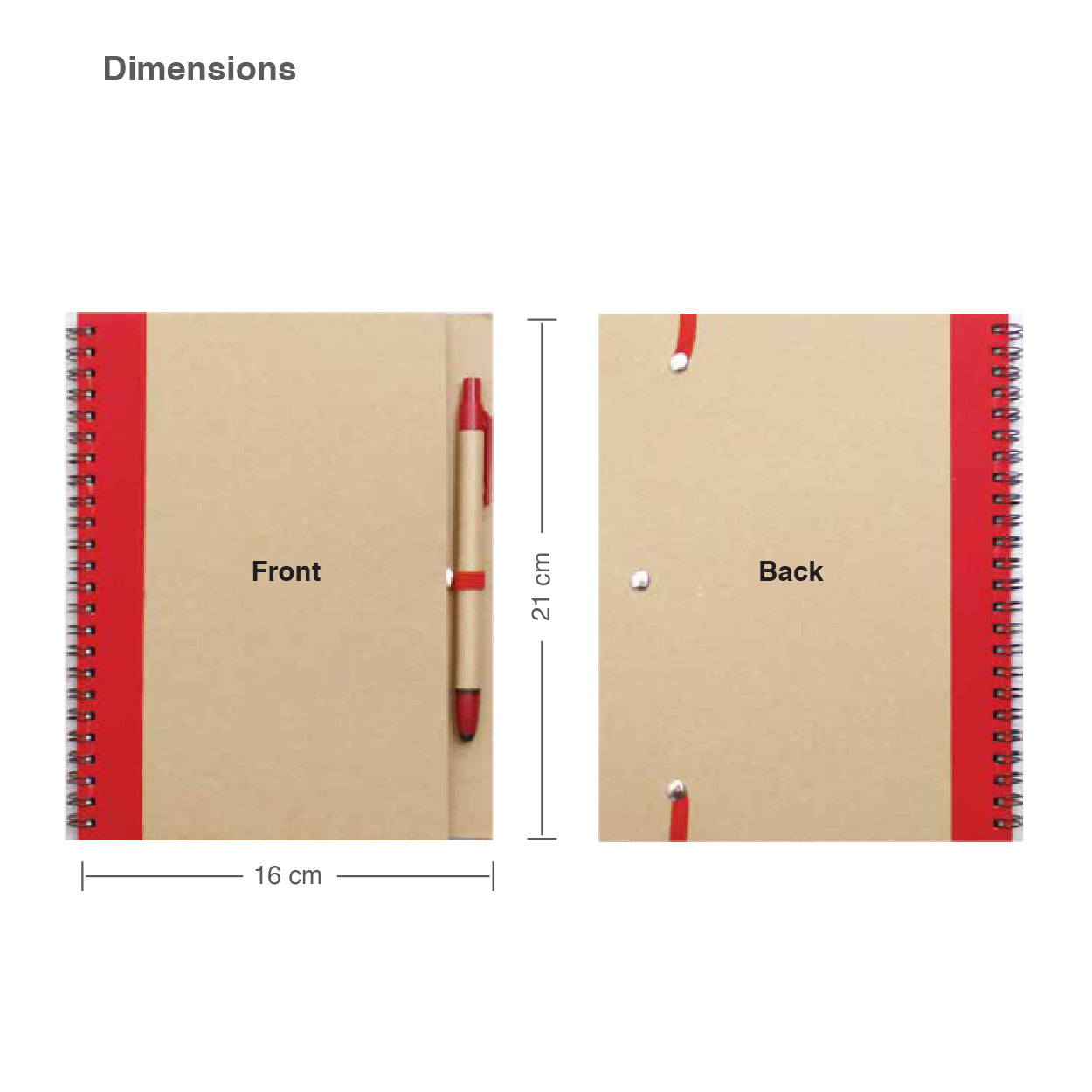 BUY RECYCLED CRAFT PAPER NOTEBOOK WITH PEN IN QATAR | HOME DELIVERY ON ALL ORDERS ALL OVER QATAR FROM BRANDSCAPE.SHOP