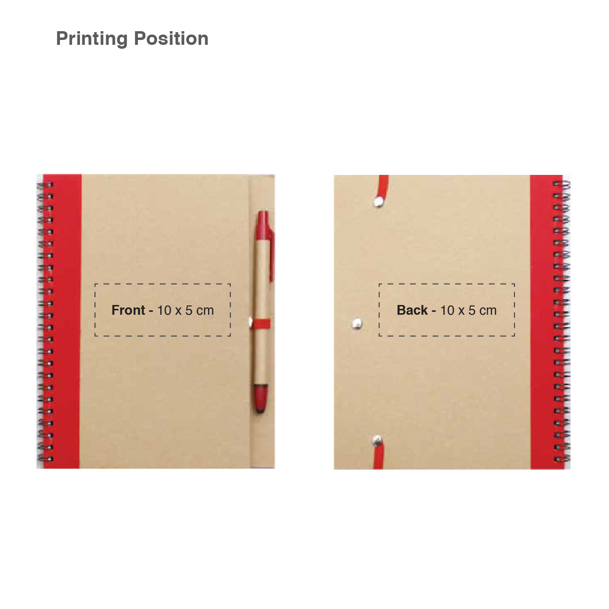 BUY RECYCLED CRAFT PAPER NOTEBOOK WITH PEN IN QATAR | HOME DELIVERY ON ALL ORDERS ALL OVER QATAR FROM BRANDSCAPE.SHOP