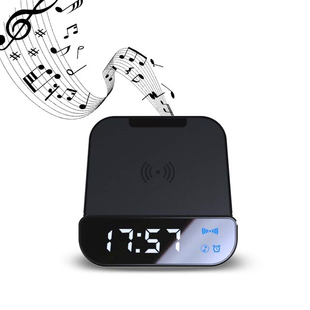 BUY WIRELESS SPEAKER WITH CHARGER AND ALARM CLOCK IN QATAR | HOME DELIVERY ON ALL ORDERS ALL OVER QATAR FROM BRANDSCAPE.SHOP