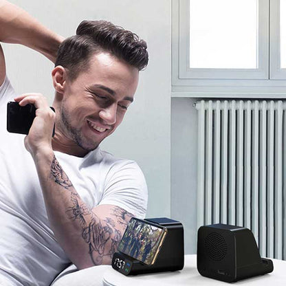 BUY WIRELESS SPEAKER WITH CHARGER AND ALARM CLOCK IN QATAR | HOME DELIVERY ON ALL ORDERS ALL OVER QATAR FROM BRANDSCAPE.SHOP