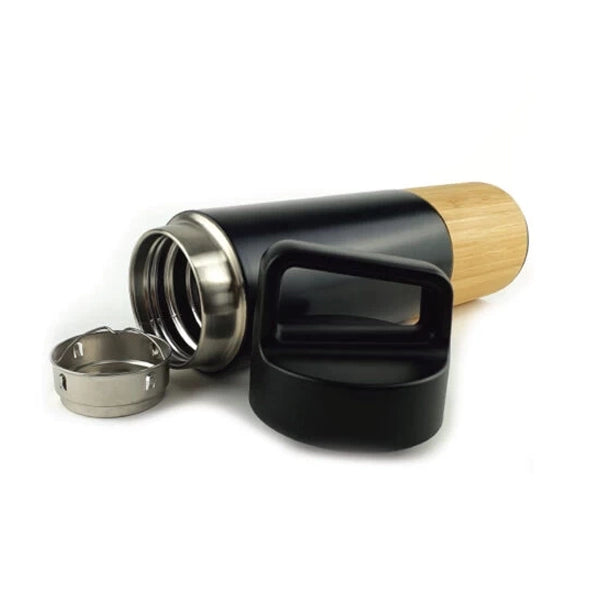 BUY BLACK TWIST OF TRAVEL BOTTLE WITH BAMBOO IN QATAR | HOME DELIVERY ON ALL ORDERS ALL OVER QATAR FROM BRANDSCAPE.SHOP