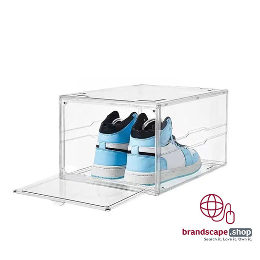 BUY CUSTOM ACRYLIC SHOE BOX IN QATAR | HOME DELIVERY ON ALL ORDERS ALL OVER QATAR FROM BRANDSCAPE.SHOP
