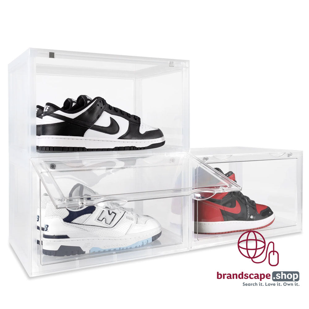 BUY CUSTOM ACRYLIC SHOE BOX IN QATAR | HOME DELIVERY ON ALL ORDERS ALL OVER QATAR FROM BRANDSCAPE.SHOP